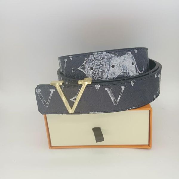 

Fashion buckle genuine leather belt Width 40mm 18 Styles Highly Quality with Box designer men women mens belts AAA985, And box