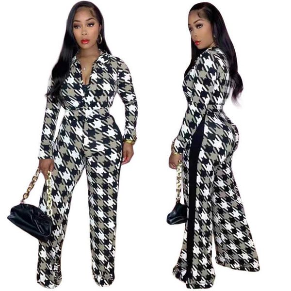 

k7122 geometric pattern designer rompers short sleeve lapel print jumpsuit luxury fashion casual women clothing, Black;white