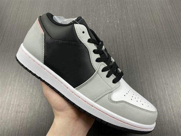 

2023 basketball shoes latest exclusive jumpman 1 low gs black grey pink fashion sport zapatos sneakers ship with box size36-46