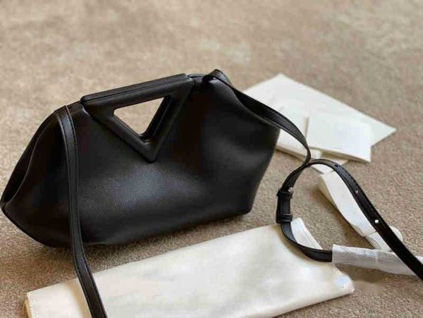 

evening bags casual triangular carrying handle shoulder bags women handbag leather designer brand crossbody female purses 230412
