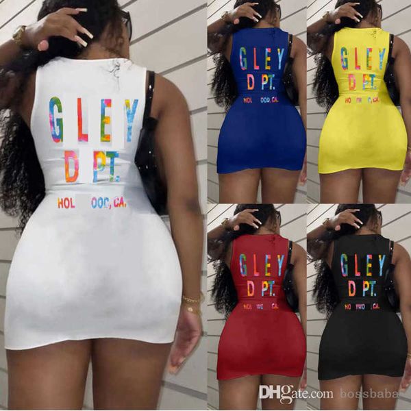 

fashion women designer dresses casualsummer crew neck letter print mini dress for women clothing, Black;gray