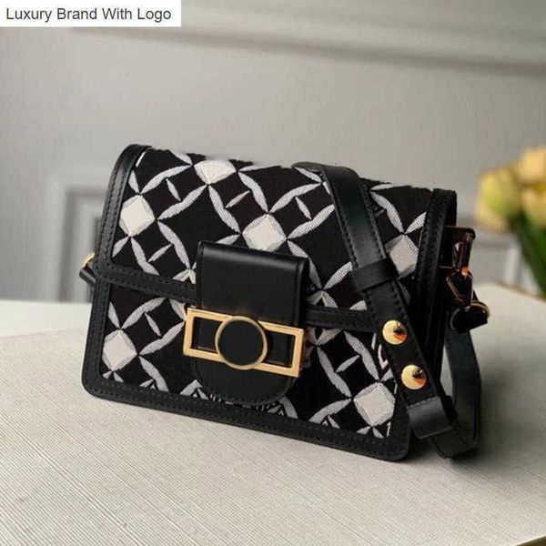 

bag handbags cross body level replication designer crossbody bag mini dauphine genuine leather shoulder bags m57173 wl030 6fv9, Black