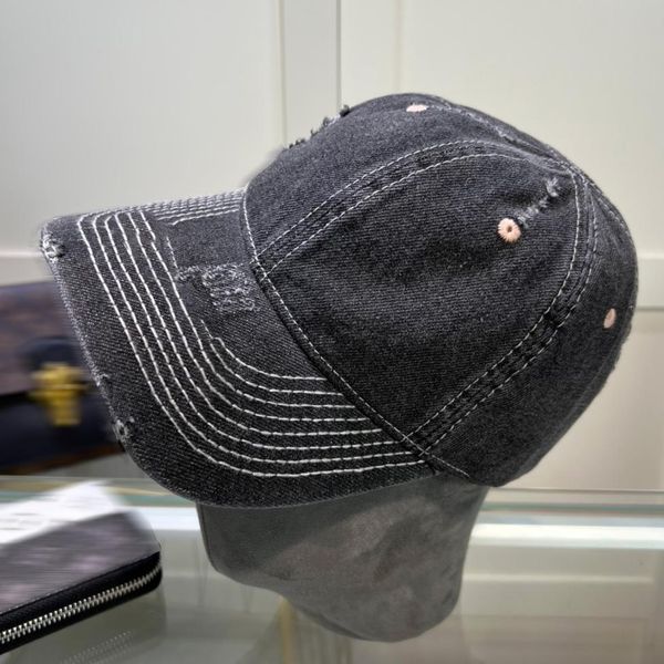 

23designer hat luxury fashion distressed washed baseball cap quality summer mens women outdoor sun protection beach uv protection, Blue;gray