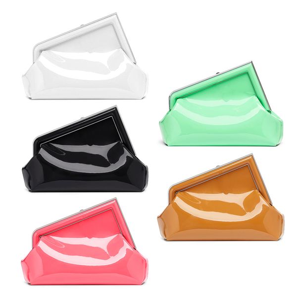 

2023 new crossbody shoulder bag patent leather handbags hobos fashion bag clutch bags women men triangle totes envelope strap travel trunk e