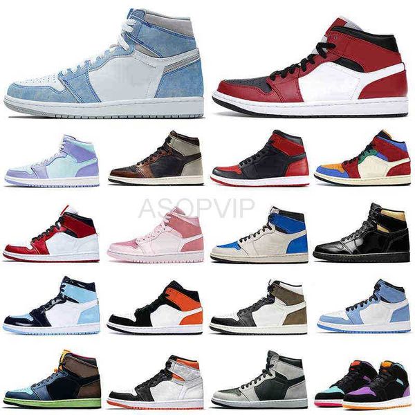 

1s men basketball shoes 1 university blue obsidian bred shadow digital pink women mens trainers sports sneakers walking jogging