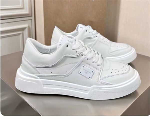 

designer shoes luxury calfskin nappa man sneakers shoes white black leather trainers famous brands comfort outdoor trainers men's casua