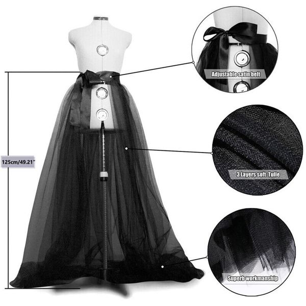 

new women's mesh tulle petticoat high waisted princess wedding dress, White