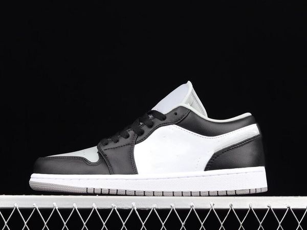 

2023 basketball shoes released jumpman 1s low shadow black light smoke grey white fashion sport sneakers good quality come with box size36-4