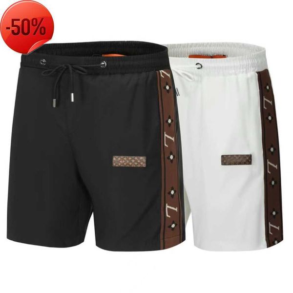 

men's shorts solid sports pants casual couple jogging beach reflective shorte, White;black