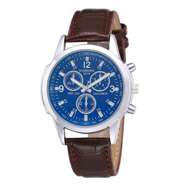 

soft belt watch men's automatic mechanical watch 40mm stainless steel blue black ceramic waterproof sapphire montre de luxe, Slivery;brown
