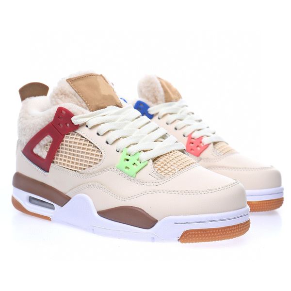 

basketball shoes jumpman 4 4s wild things retro sports sneakers with og box