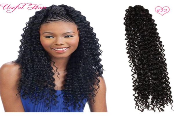

tress hair water waveeuropean hair for braidingsynthetic hari 22inch hair extension crochet braids tress w3043782, Black