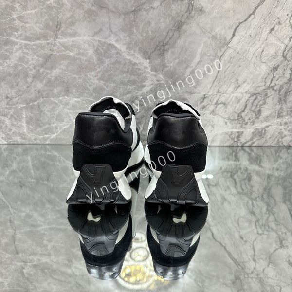 

new womens designer sneakers brand sneakers designer trainers women man casual shoes real leather, Black
