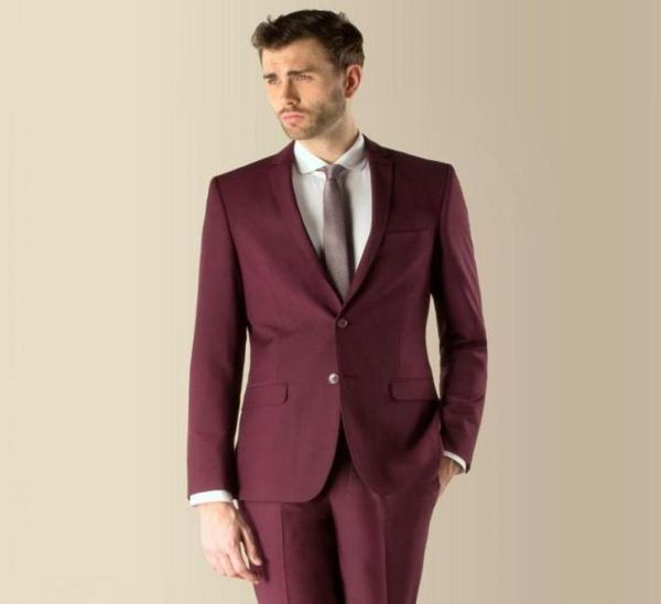 

3 pieces suit side vent dark red groom tuxedos notchedlapel two button men tton men wedding suit prom dresses jacketpa9257947, Black;gray