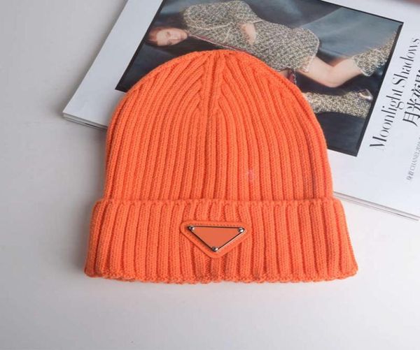 

new winter beanie cap classic letter print knit for men and women039s wool fashion inverted triangle neutral warm skull cap2394990, Blue;gray