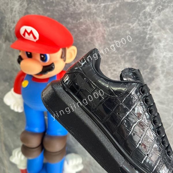 

r womens sneakers mens casual shoes platform loafers trainers black leather shoes chunky round head sneaker