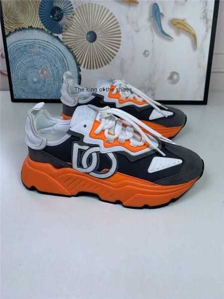 

designer daymaster low box dg shoes luxury designer dolcly trainers sneakers shoes gabbanaly flat sorrento with print white black orange lea