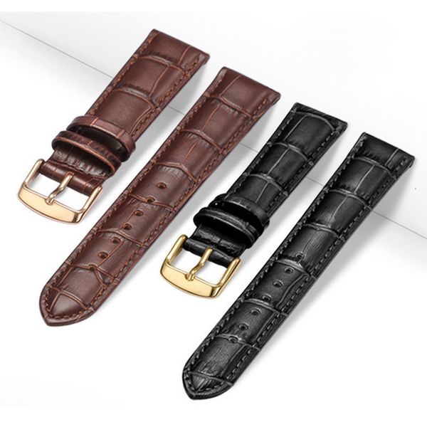 

watch bands universal replacement leather watch strap leather watchband for men women 12mm 14mm 16mm 18mm 19mm 20mm 21mm 22mm watch band 230, Black;brown