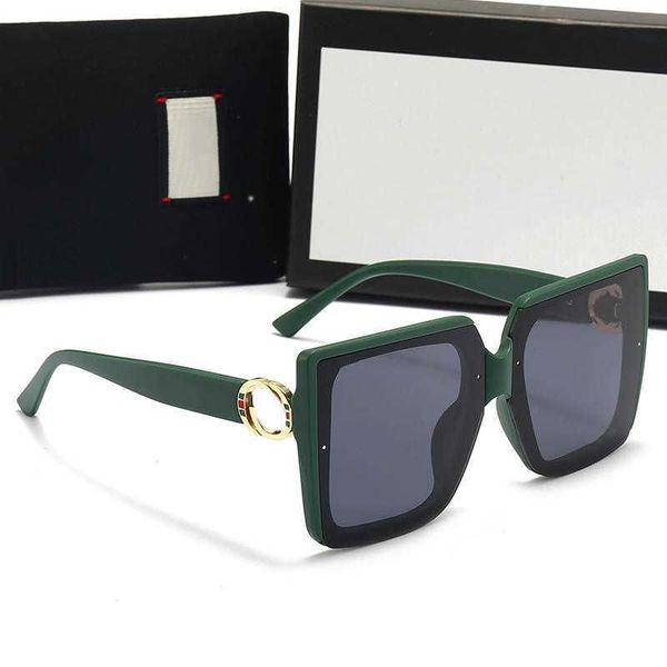 

2023 new square sunglasses summer quality famous sunglasses oversized flat ladies sun glasses chain women square frames fashion designer wit, White;black