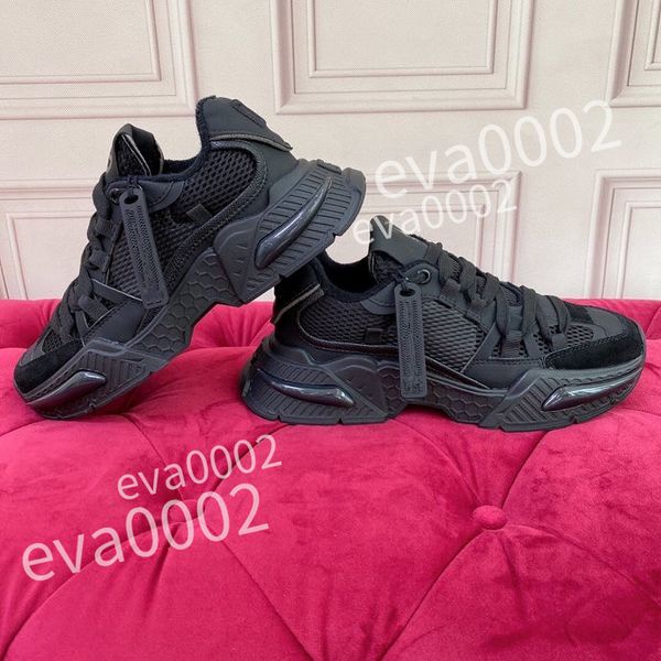 

2023 new shoes women's women's sneaker designer striped fashion retro leather men's sneakers, Black