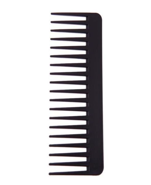 

black plastic wide teeth comb wavy hair styling detangling wide comb4826342, Silver