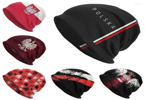 

berets poland flag skullies beanies caps winter warm men women knitted hat polska polish coat of arms bonnet hats2368895, Blue;gray