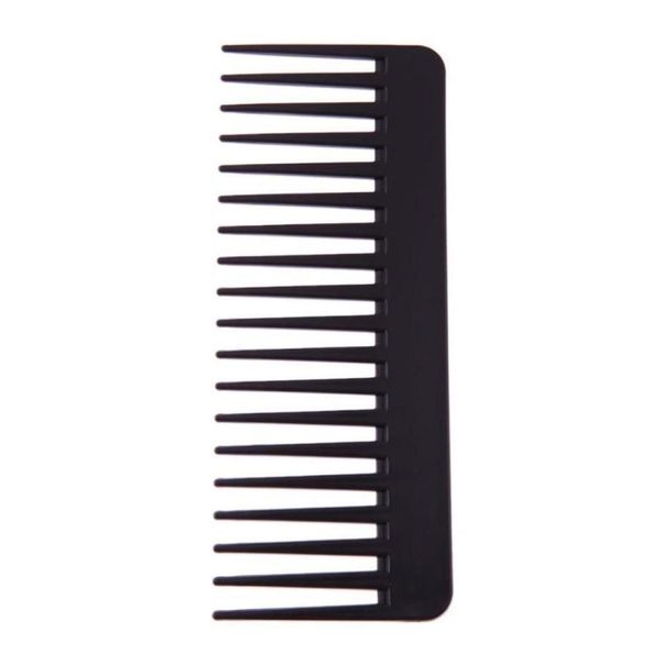 

black plastic wide teeth comb wavy hair styling detangling wide comb2247911, Silver