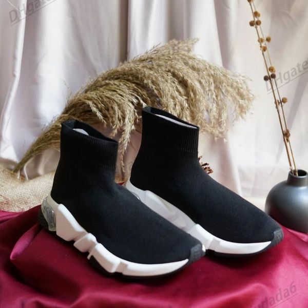 

sock shoes luxury shoe women designer men trainer running sneakers summer outside classic breathable fast shipping colorful comfort sneaker, Black