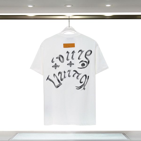 

2023 mens designer t shirt man womens tshirts designer with letters print short sleeves summer shirts men loose 100% cotton short tees s-2xl, White;black