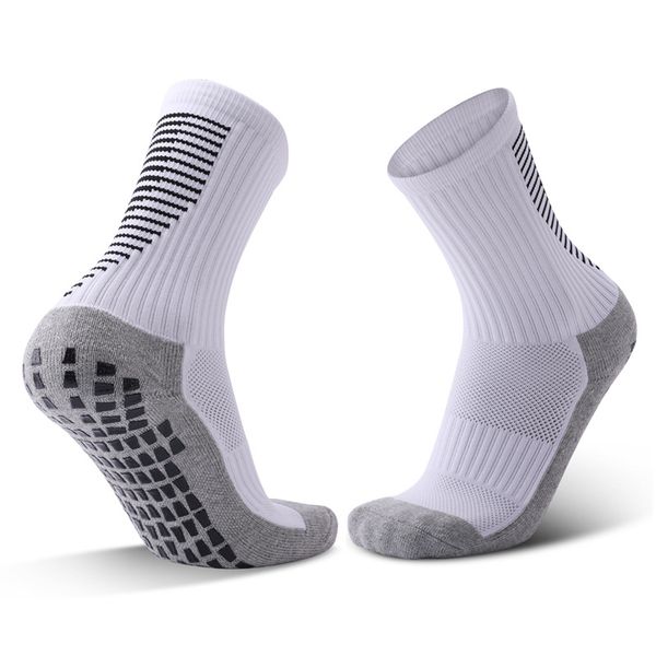 

2023 thickened football socks sports breathable sock cotton nylon non-slip soccer sock a1, Black