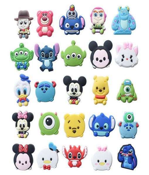 

anime charms whole cute duck mouse characters movies cartoon croc charms shoe accessories pvc decoration buckle soft rubber cl3520758, Blue