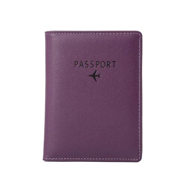 

wholesale price pu leather passport holder cover custom logo for travel wallet, Brown;gray