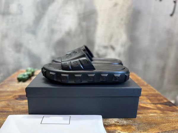 

2023 designer ari slippers 2023 spring summer flat mules slippers fashion couple sandals woman man luxury shoe 35-45, Black