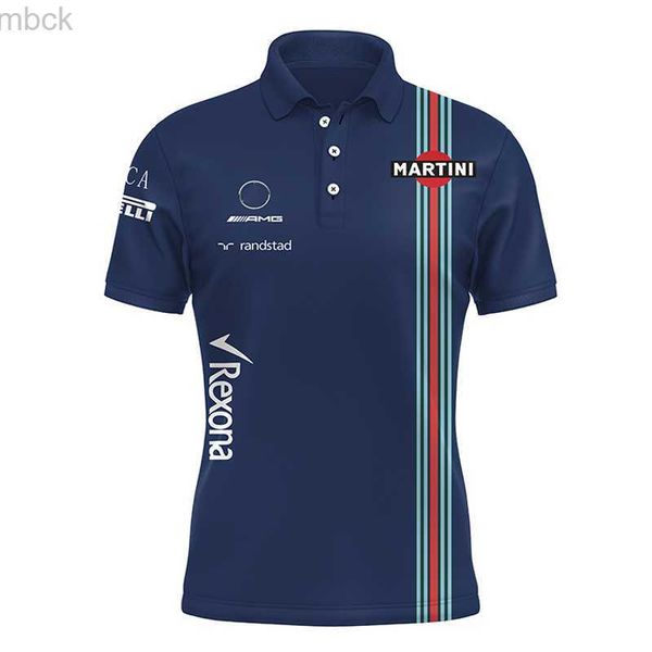 

men's t-shirts summer new shirt f1 racing suit williams benz team t-shirt polo shirt men's lapel racing overalls shirt women polos, White;black