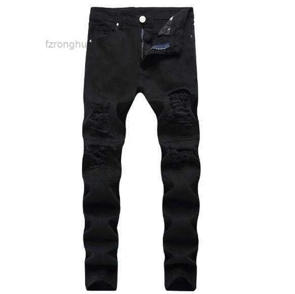 

men's jeans distressed ripped skinny mens slim motorcycle moto biker causal denim pants hip men kq1q 3 50nx, Blue