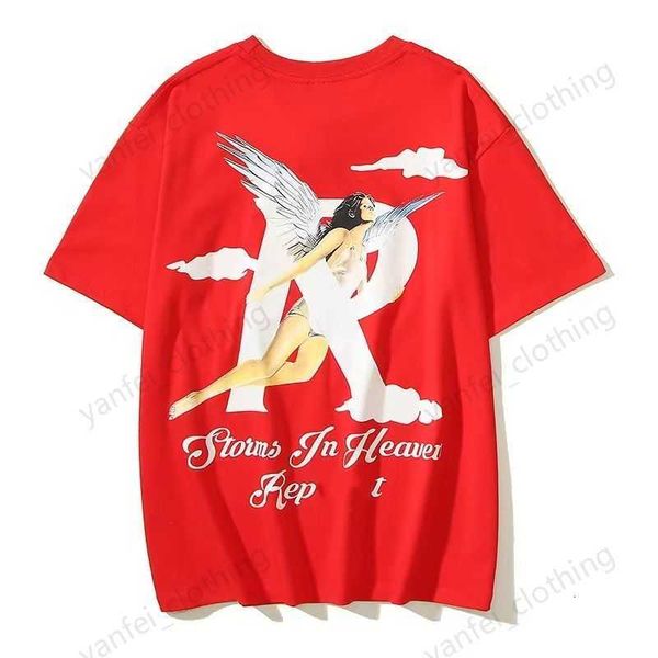 

2023 summer mens women designers represents t shirts loose popular in the uk fashion brands cotton shirt graphic printing tees clothes tshi, White;black