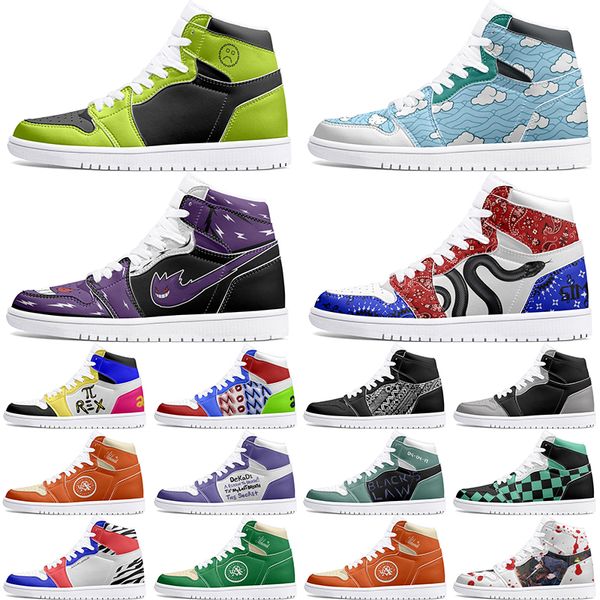 

new winter Customized Shoes 1s DIY shoes Basketball Shoes damping males 1 Women 1 Anime Customized Character Trend Versatile Outdoor Shoes