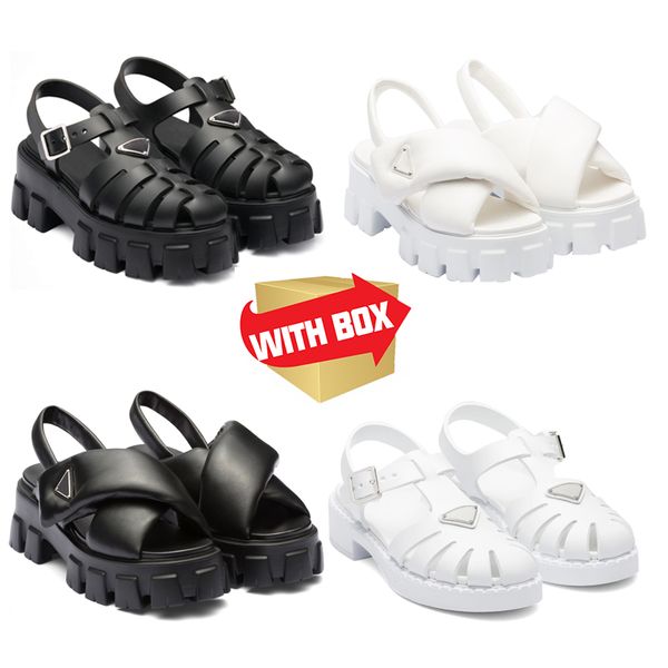 

2023 women chunky sandals fashionable stylish thick platform muffin sandals footwear, Black