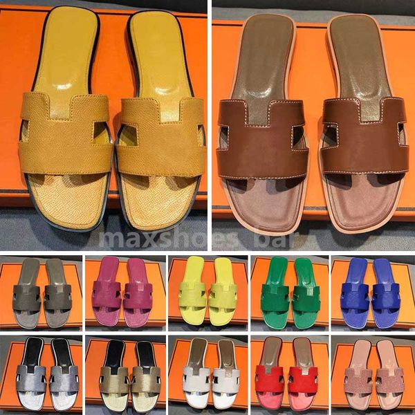 

famous brand beach slippers classic flat heel summer designer fashion flops leather lady slides women shoes l bath ladies sandals large size