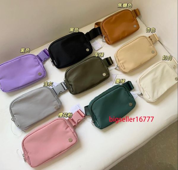

lu yoga bag upgraded version belt bag 1l fanny pack designer classic chest bumbag nylon womens men shoulder crossbody waist bags tote bag wi