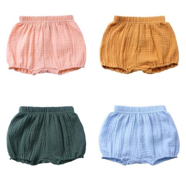 

kid clothing baby short pants solid color cotton linen wrinkle summer boy girl babies kids clothes children shorts 8 3sk l22596882, Black
