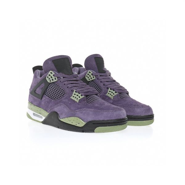 

basketball shoes jumpman 4 canyon purple og 4 wmns outdoor shoes sneaker sports with original box