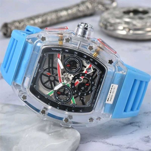 

milles watch richard's fashion transparent fully automatic six pin running second student tibet special ayw, Slivery;golden