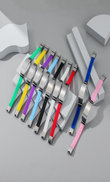 

s1612 fashion jewelry stainless steel silicone bracelet multicolor sport bracelet3199980, Golden;silver