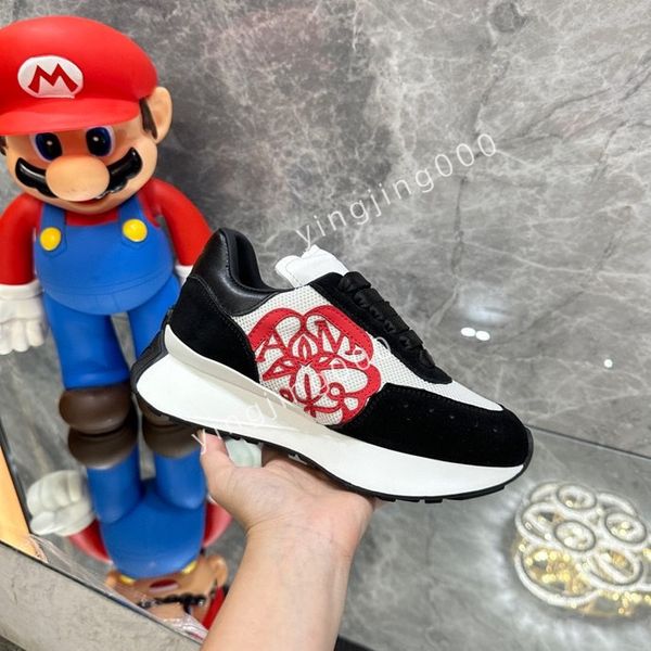 

new womens designer sneakers brand sneakers designer trainers women man casual shoes real leather2023, Black
