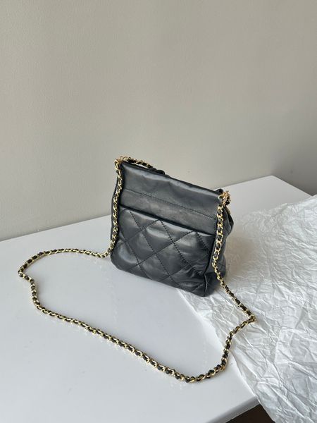 

real ccity leather soft sheep mini shoulder bags fashion sheepskin metal letter gemstone 2023 new popular chain crossbody bag small blessing