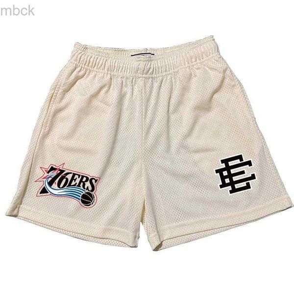 

men's shorts men's shorts mens sports casual eric emanuel ee summer quick dry mesh beach sweatpants gym fitness bodybuilding short, White;black