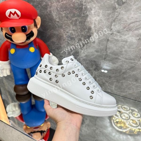 

mens designer sneakers brand sneakers designer trainers womens man casual shoes real leather2023, Black