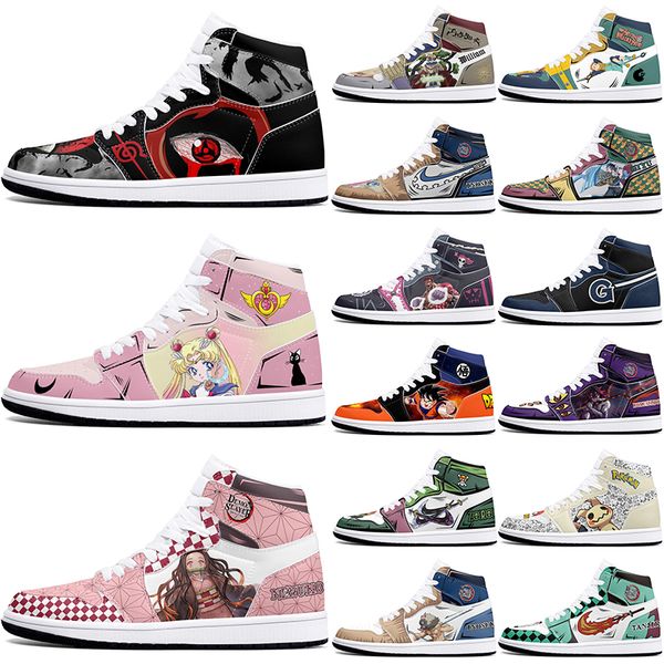 

New diy classics customized shoes sports basketball shoes 1s men women antiskid anime cool customized figure sneakers 0001P058