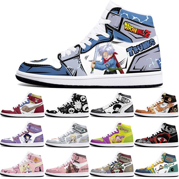 

New diy classics customized shoes sports basketball shoes 1s men women antiskid anime fashion customized figure sneakers 0001T61G